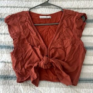 Abercrombie & Fitch tie front top